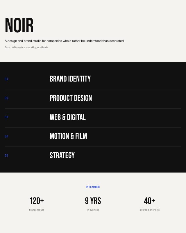 Agency Services Page landing page template — preview